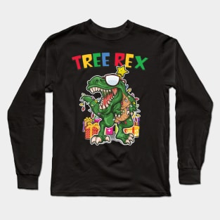 Tree Rex Dinosaur Christmas Long Sleeve T-Shirt
